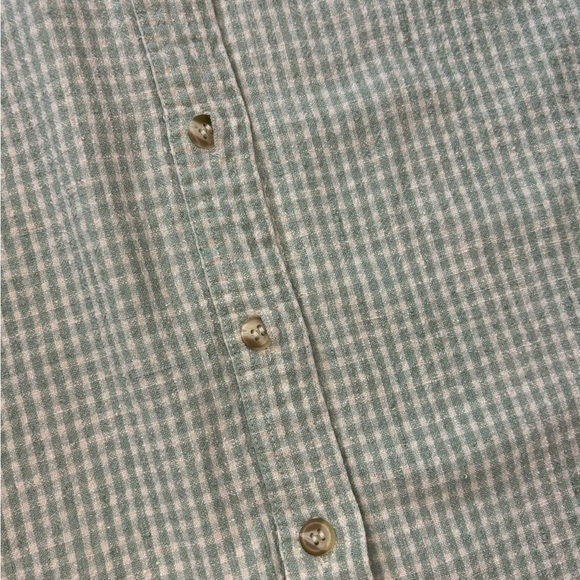 Silk Exchange Green Plaid Flannel Tank Top - Picture 3 of 5